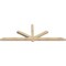 Ekena Millwork Kennewick Rough Sawn Timber Gable Bracket, Douglas Fir, 108"W x 36"H x 4"D x 4"F, 8/12 Pitch GBW108X36X0404KEN00RDF - alternate 5